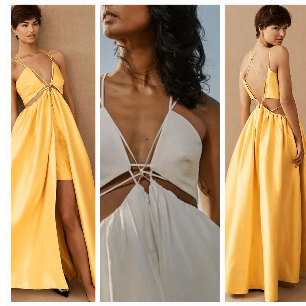 New ANTHROPOLOGIE Helen O'Connor Super Nova Dress $899 US SIZE 6 WHITE - Picture 6 of 7